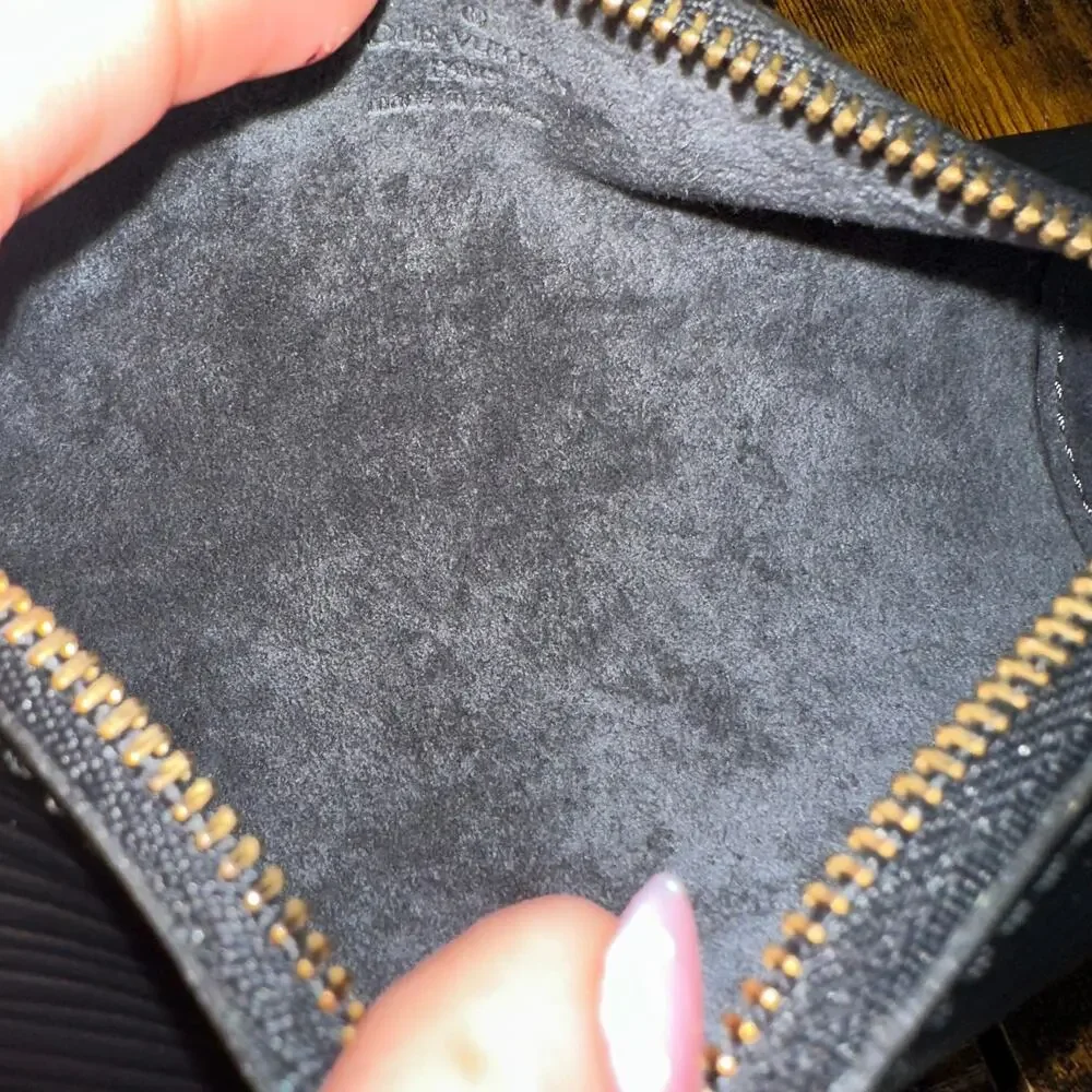 Louis Vuitton Mini Papillon Pouch Bag - Black Epi Leather